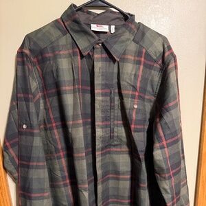 Fjallraven Fjallglim Shirt Plaid Flannel Mens XL